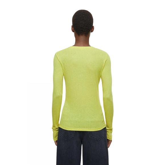 NEW CLOSED crewneck long-sleeve shirt in primary yellow - Picture 2 of 3